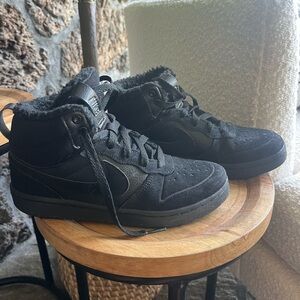 Nike High-Top Sneakers with Fur Lining